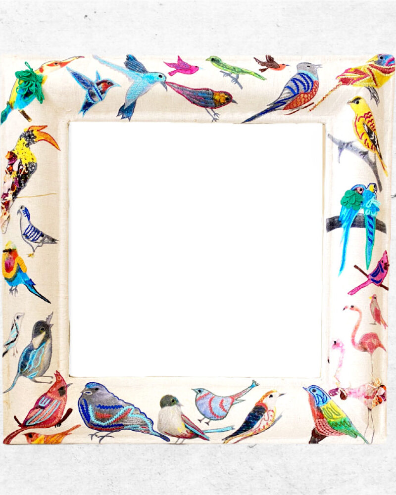 Elegant Multi bird paradise mirror