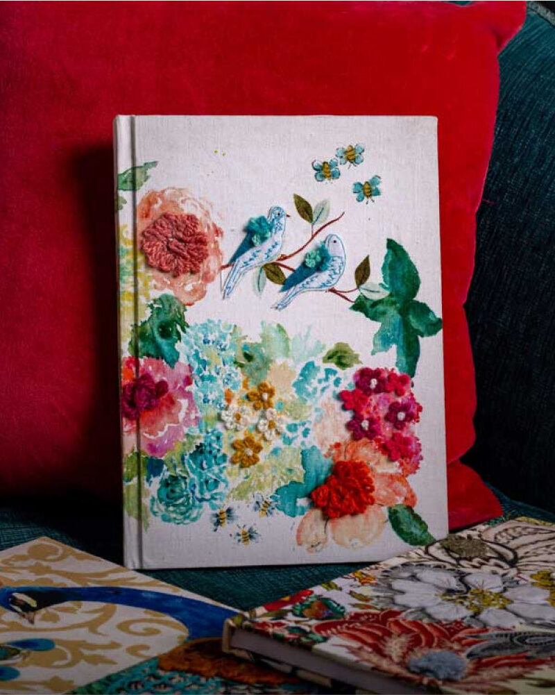 Floral Bird duo Diary and Journal