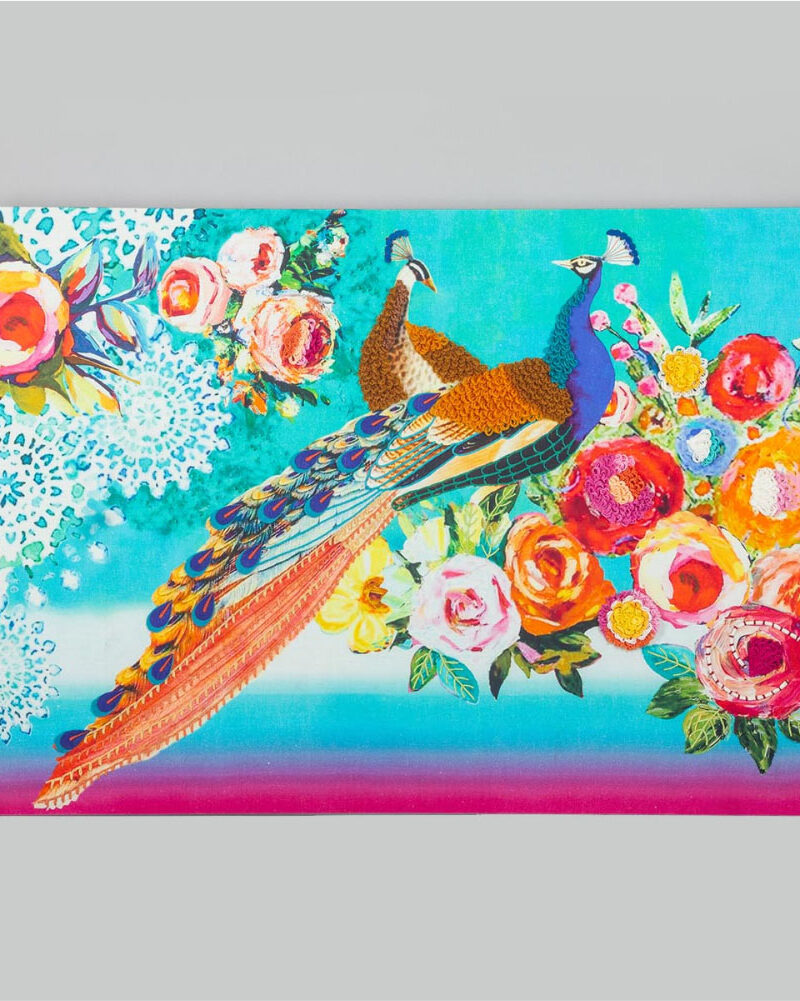 Floral Peacock wall art