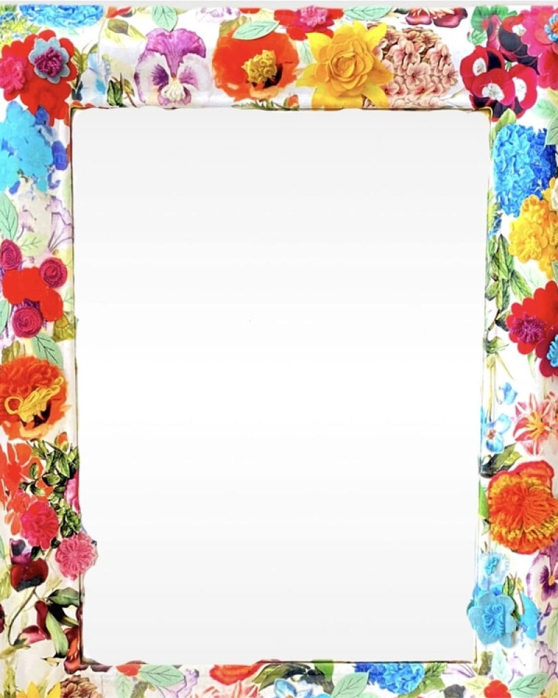 Floral elegance mirror