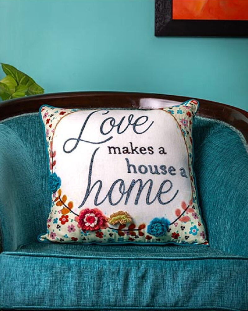 Love Makes a House Home Cushion