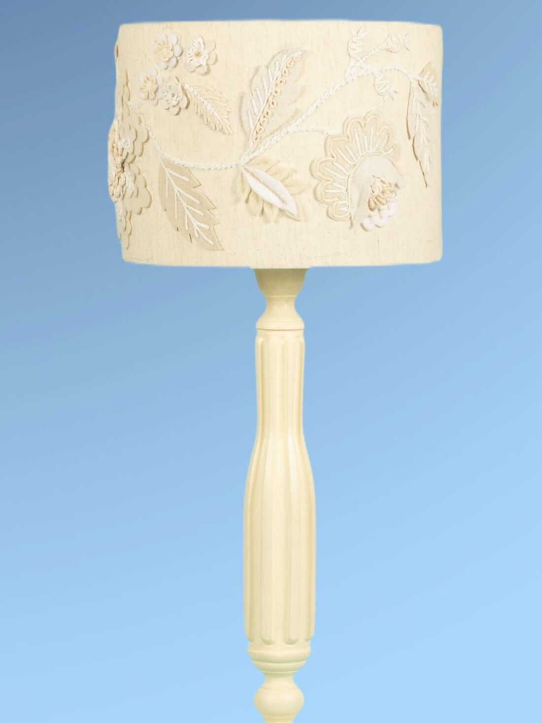 Monochrome Floral Bunch Lampshade